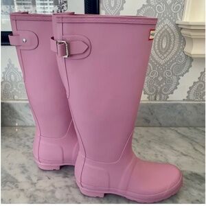 Hunter Original Back Adjustable Rain Boot Pink